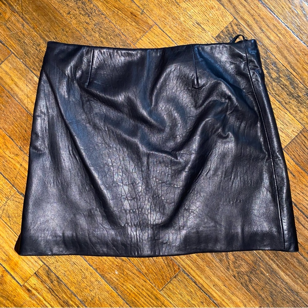 Vintage XOXO leather skirt